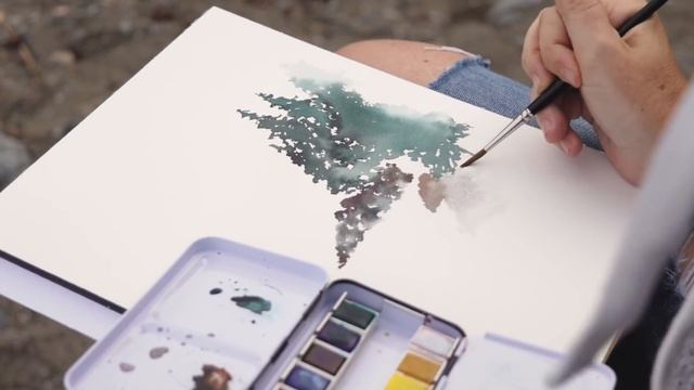 Plein Air Watercolor Painting | Let’s Get Outside! смотреть онлайн