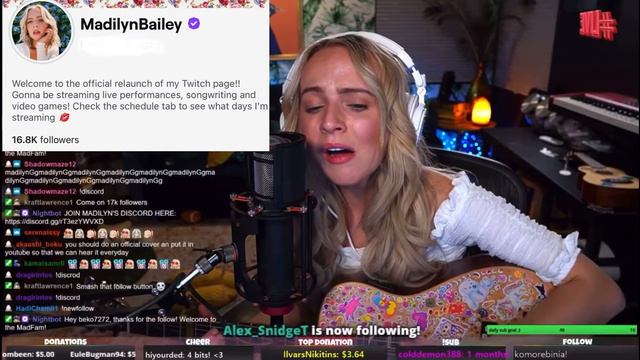Breathe(2am)-Madilyn Bailey (live cover on Twitch) смотреть онлайн