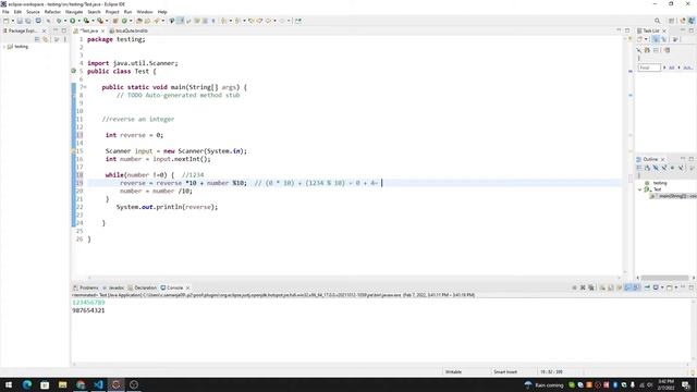 Reversing An Integer in JAVA смотреть онлайн