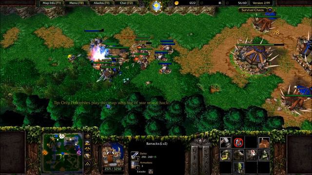 Warcraft III - Survival Chaos Los gringos me quitaron el audio смотреть онлайн