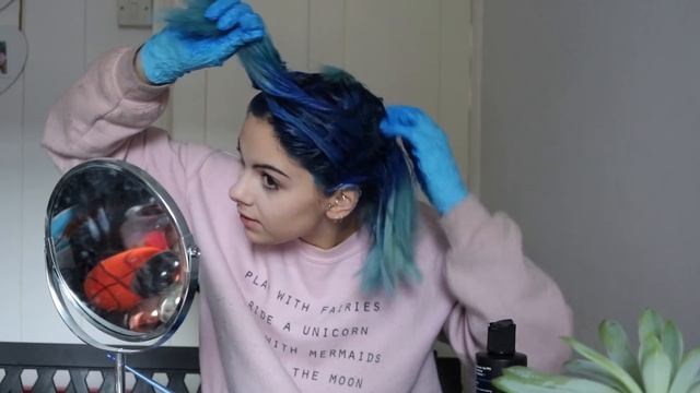 How To: DIY OMBRE HAIR in Blue & Purple! смотреть онлайн