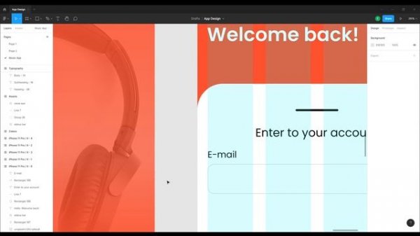 Figma Mobile App Design Tutorial | Login Screen | Smart Animate