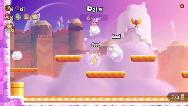 KO Arena Fluff-Puff Kerfuff 100% Walkthrough Mario Wonder | All Purple Coins Locations смотреть онлайн