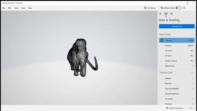 Wooly Mammoth 3D Model смотреть онлайн