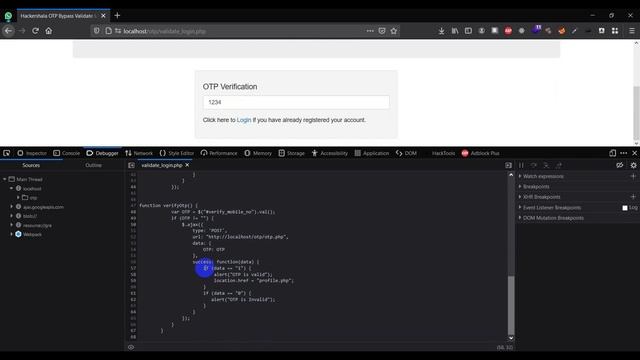 Simple OTP Bypass | Web Debugger | Mohammadyahya Mansuri | Mohammadyahya010101 смотреть онлайн