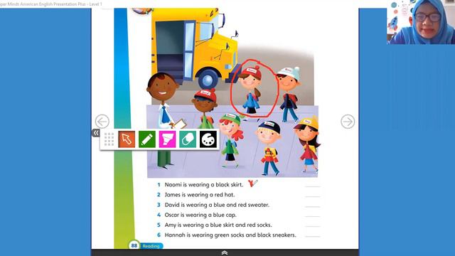 Conversation : The Cap// Grammar : Present Continuous Tense Grade 1 English смотреть онлайн