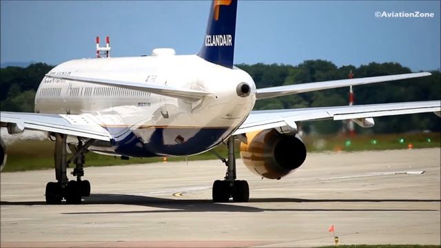 Icelandair 757 takeoff at Geneva Airport | By AviationZone смотреть онлайн