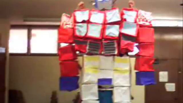 Optimus Prime Origami 9 feet tall смотреть онлайн