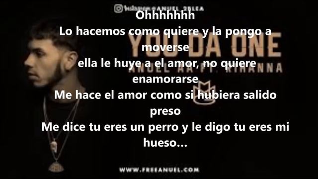 You da one anuel aa ft rihana remix letra смотреть онлайн