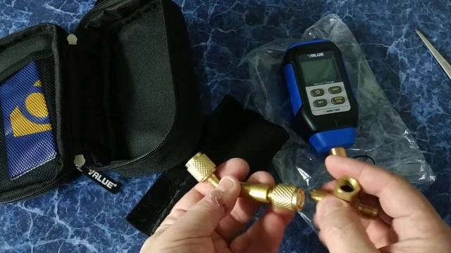 Unboxing:Value VMV-1 Intelligent digital vacuum gauge Laboratory refrigeration system vacuum inspec смотреть онлайн