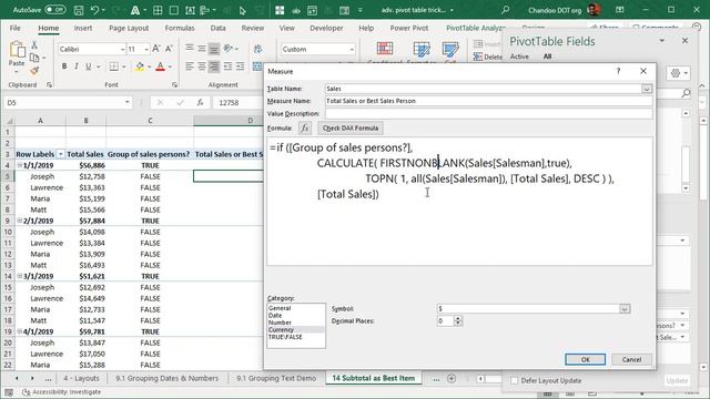 Different calculation for subtotals - DAX trick for Excel Power Pivot смотреть онлайн