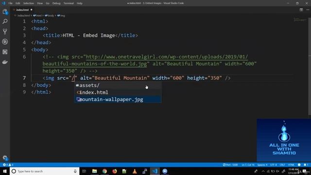 HTML - Adding Images in Web Pages - React JS - A Complete Guide for Frontend Web Development смотреть онлайн