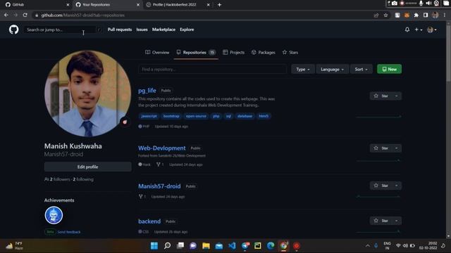 Hacktoberfest 2022| Pull request | Repository|Github смотреть онлайн