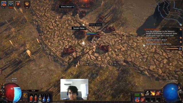 Path of Exile Synthesis League (Soulwrest Skelemancer) Ep.3 смотреть онлайн