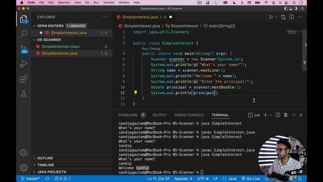 Java Bootcamp - Taking Input From User Using Scanner Class смотреть онлайн