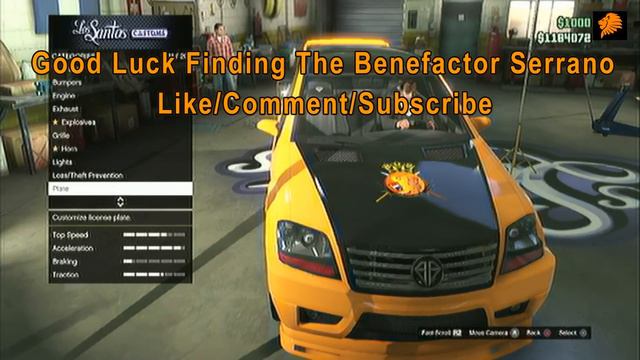 GTA Online Benefactor Serrano Location
