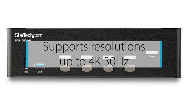 4 Port HDMI KVM Switch - SV431DHD4KU | StarTech.com смотреть онлайн