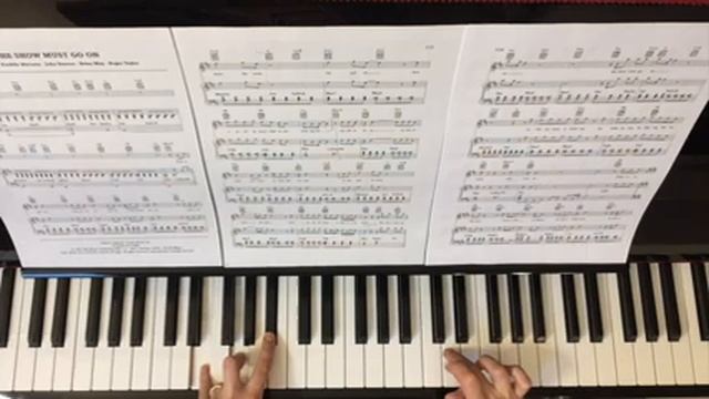 The Show must go on - КАК ИГРАТЬ НА ПИАНИНО - PIANO TUTORIAL - 5 УРОК смотреть онлайн