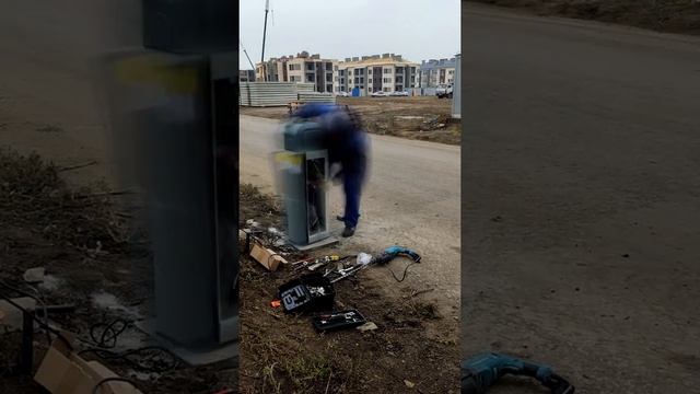 Установка шлагбаума / Процесс установки смотреть онлайн