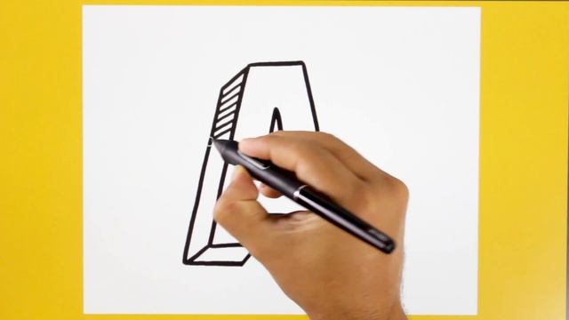 ? Como Dibujar la LETRA A 3D ► How to Draw and Colour Letters смотреть онлайн