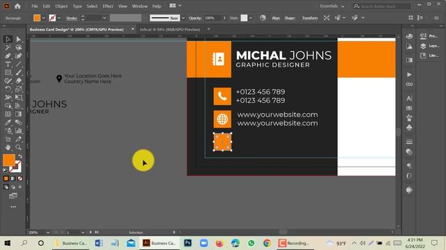 Awesome Creative Business Card Design | Adobe Illustrator Tutorial #designerasma смотреть онлайн