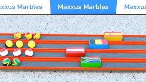 Countryballs Marble Race 2021 - Block Pushing - Marble Racing League