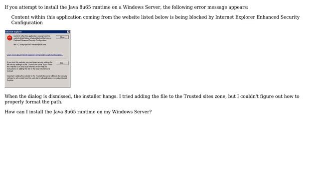 DevOps & SysAdmins: How can I install Java 8u65 on a Windows Server? смотреть онлайн