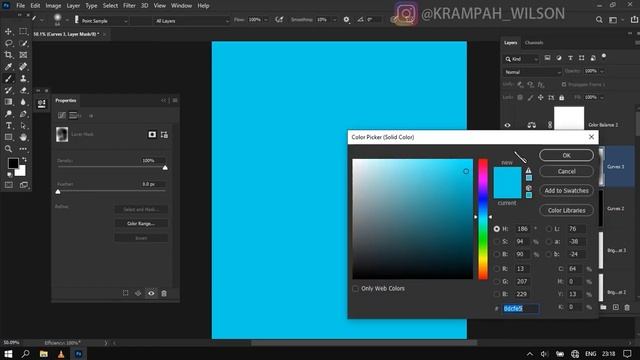 how to edit photos into a cyberpunk/Neon effect in photoshop(Krampah Wilson) смотреть онлайн