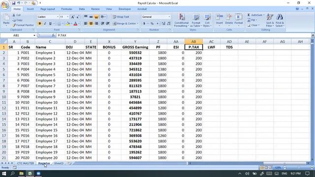How to Make Payroll Sheet | Salary Processing in Excel | Create Employee CTC Register & Payslip смотреть онлайн