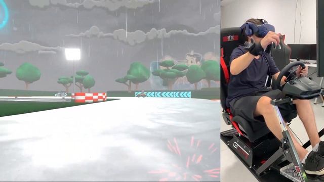 Touring Karts with Vive + Tracker + G29 with FFB + Motion simulator смотреть онлайн