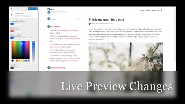 Gutenberg Compatible Theme: Neve Theme Preview смотреть онлайн