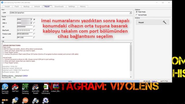 SM-B310E YAZILIM SONRASI ŞEBEKE SORUNU %100 ÇÖZÜM (NETWORK REPAIR) смотреть онлайн