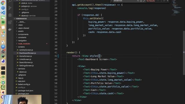 Build Your Own Robinhood with React Native and Alpaca (Part 5 - Flexbox Layout) смотреть онлайн