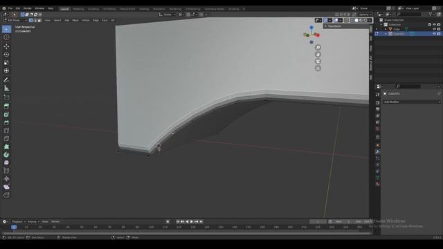 Bevels With Different Width In Blender | 3D Cursor Bevel Modeling Trick