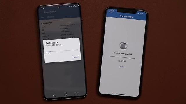 Galaxy S20 Ultra vs iPhone 11 Pro Max - Geekbench Speed Test смотреть онлайн