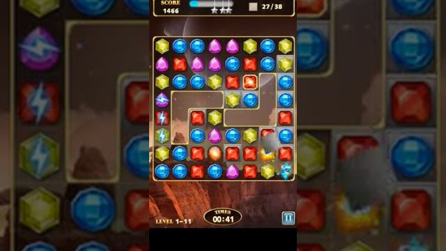 Jewels Star 3 Gameplay Walkthrough - Level 11 for Android/IOS смотреть онлайн