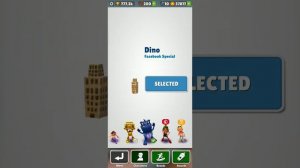 Выполнил Мини миссию, забрал ежедневную награду. Играю за DINO в игре Subway Surf.