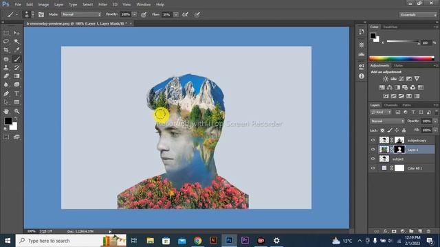 Adobe Photoshop Training Class-32 in Urdu/Adobe Photoshop For Beginner/Apply Double Exposure Effect смотреть онлайн
