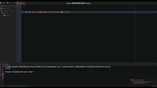 Проект Эйлера (Project Euler) -- Решение задачи -- 1 ( Python ) смотреть онлайн