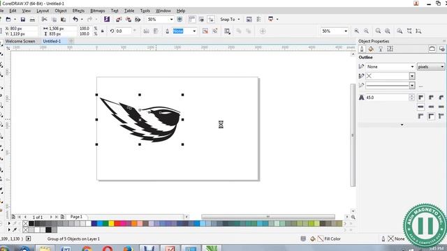 CorelDraw X7 - Drawing Wings Of A Bird | Download CorelDraw (2021)