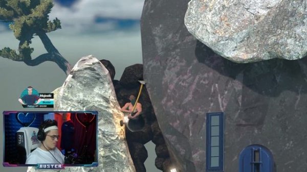 БУСТЕР СНОВА ЛОМАЕТ КЛАВУ / BUSTER ИГРАЕТ В GETTING OVER IT / БУСТЕР СГОРЕЛ В КОТЕЛКЕ / БУСТЕР ГОРИ