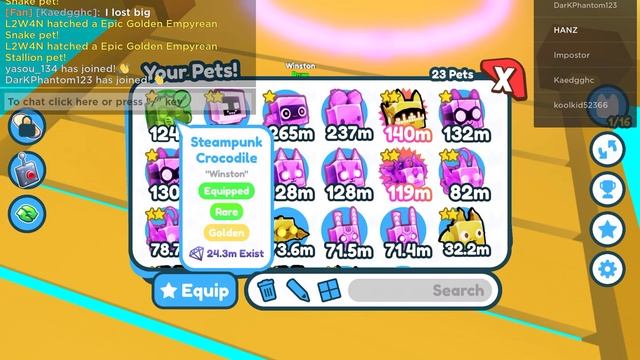 1 dm empyrean stallion + 1 dm cyber bunny + 1 steampunk octopus =? |. Pet simulator X смотреть онлайн