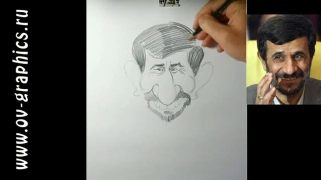 Шарж карандашом по фотографии смотреть онлайн