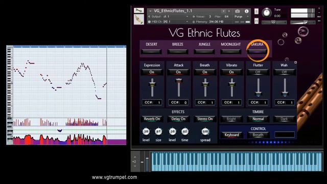 VG Ethnic Flutes sample library for NI Kontakt, vst plugin, woodwind brass. смотреть онлайн