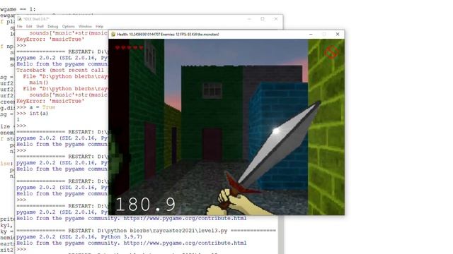 Dead And! Gameplay - game balance test - Python Pygame 3D смотреть онлайн