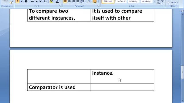 Java Comparabe and Comparator differences tutorial смотреть онлайн