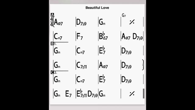 Beautiful Love - Groovy Backing Track in Gm смотреть онлайн