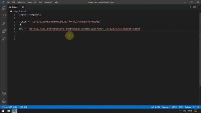 Python Telegram Bot Api Bilan Ishlash