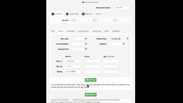 How to make a villager with custom trades? 1.19.2 Java edition tutorial смотреть онлайн