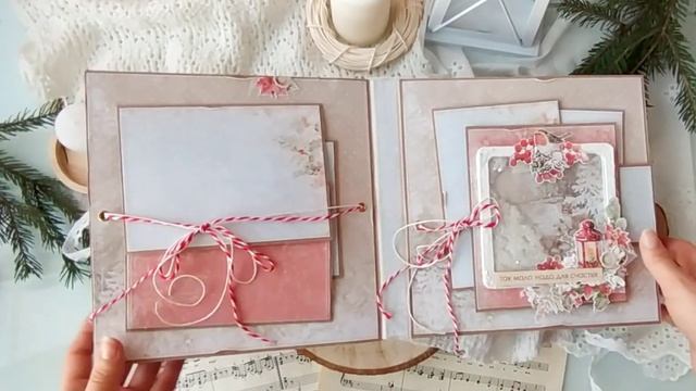 Скрапбукинг: видео обзор зимнего альбома "Лесная сказка" с элементами поп-ап смотреть онлайн